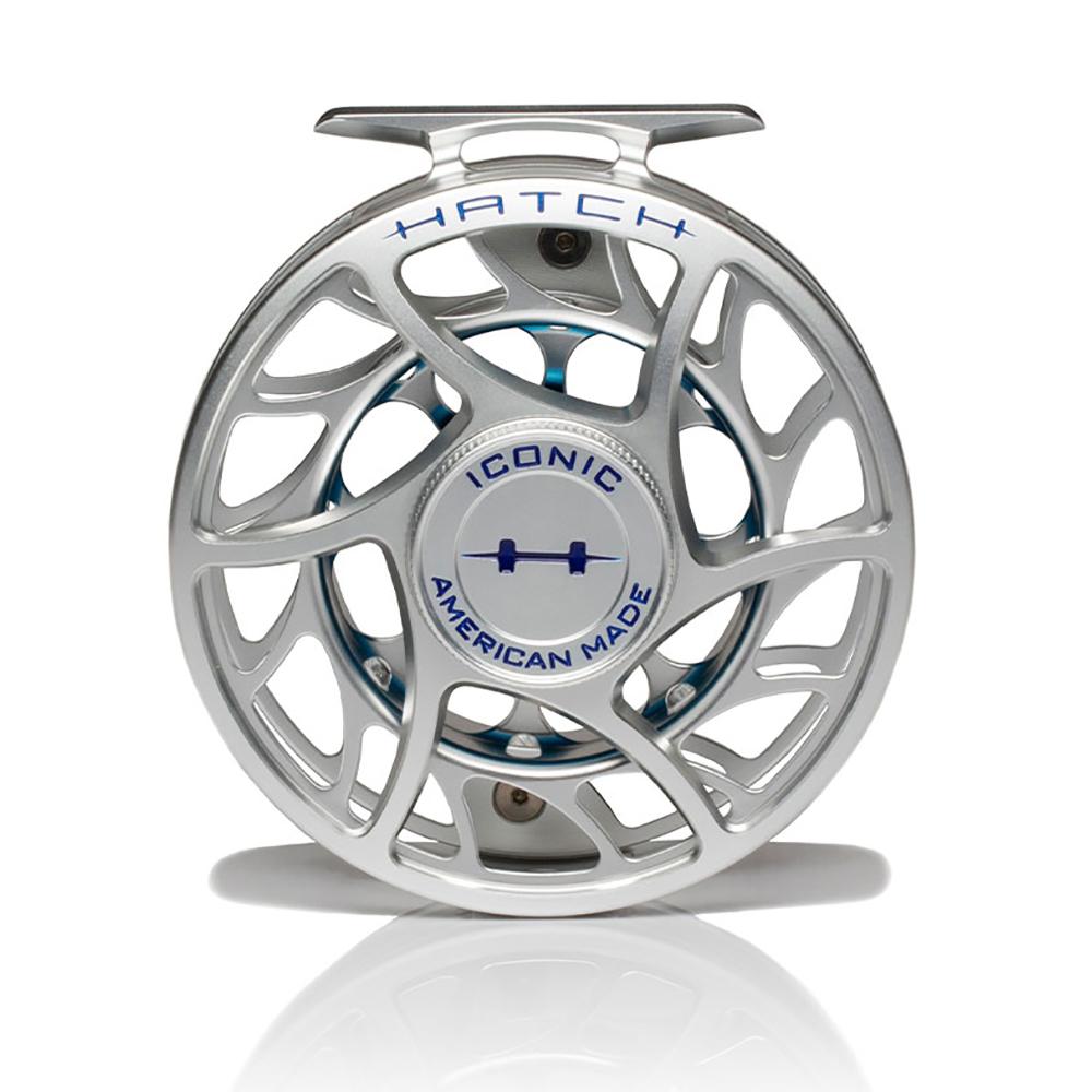 Hatch Iconic Fly Reel 7 Plus in Clear Blue